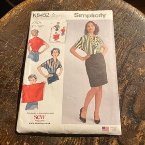 Simplicity 1950’s vintage sewing set/kit size U.S S-L